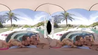 بورن غامر: اختراق مهبلي ثلاثي في الواقع الافتراضي