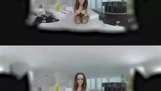 خيال شانيل بريستون في vr: جنس فموي عميق وشرجي في العالم الرقمي