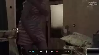 مجموعة مقاطع للوضعية الخلفية والقذف داخل المهبل لهاوية روسية