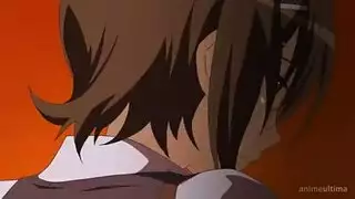 محارم الأنيمي: الأخت الكبيرة تتوسل لقضيب أخيها