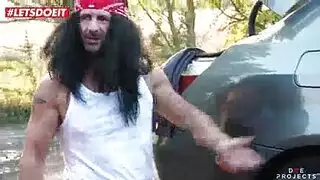 بورنو إصلاح سيارات قاس: نيك زبونة راغبة